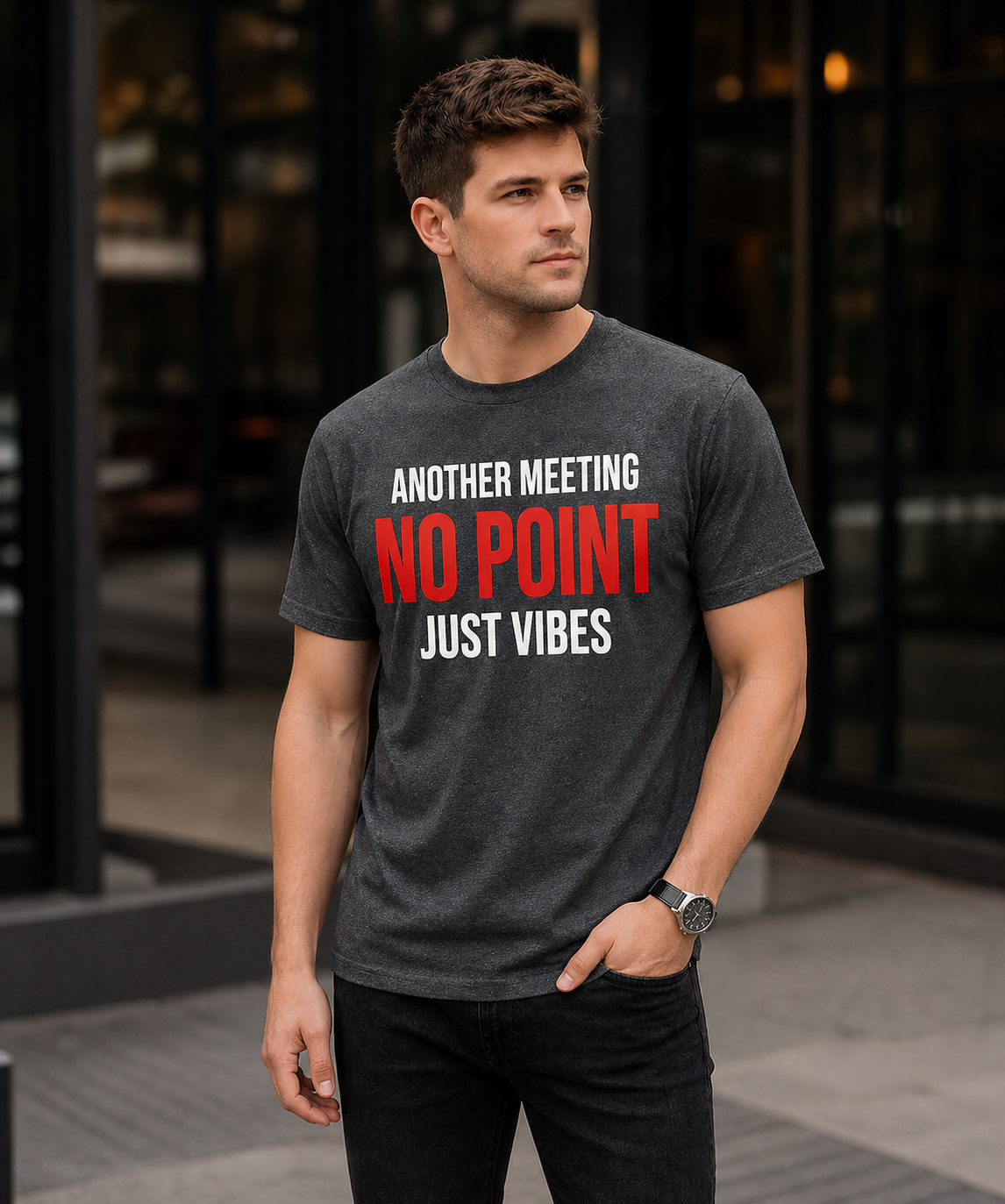 Funny Office Meeting T-Shirt – Another Meeting No Point Tee